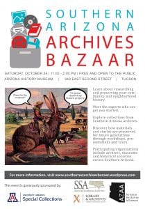 Southern Arizona Archives Bazaar Poster