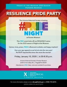 Resilience Pride Party Flyer January 10