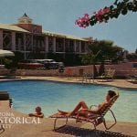 Photo postcard of Hotel Desert Hills, Phoenix, AZ, ca. 1970. AHS Photo #2004.55.987