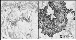 Topographic Map of the Grand Canyon with AHS logo