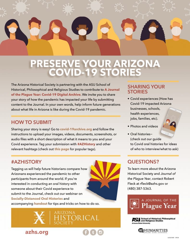 Journal of a Plague Year Share Your Arizona Pandemic Story