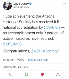 Governor Ducey Tweet